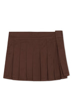 Load image into Gallery viewer, Pleaded Skater Skirt (Espresso)