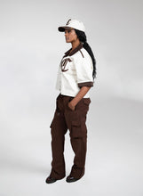 Load image into Gallery viewer, Signature Cropped Bowling Shirt (Espresso)