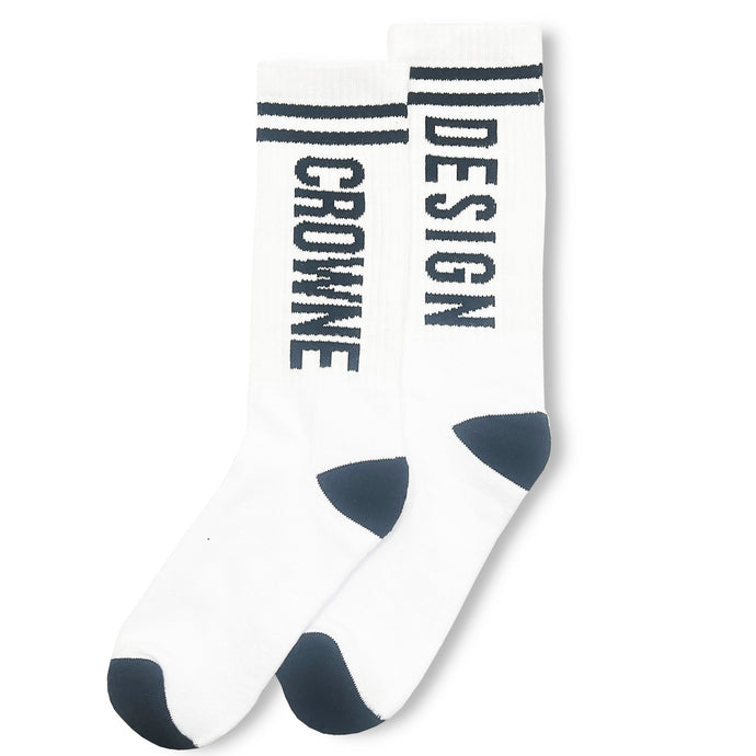 CROWNE SOCKS (WHT)