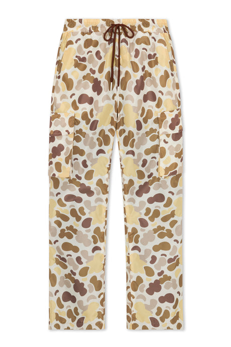 Duck Camo Flare Pants (Tan/Brown)
