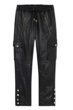 Load image into Gallery viewer, Leather Cargo Joggers (NOIR)