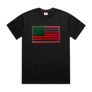 RBG FLAG TEE (BLACK)