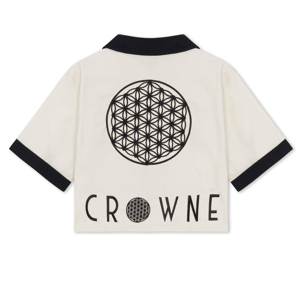 Cropped Bowling Shirt (Noir)