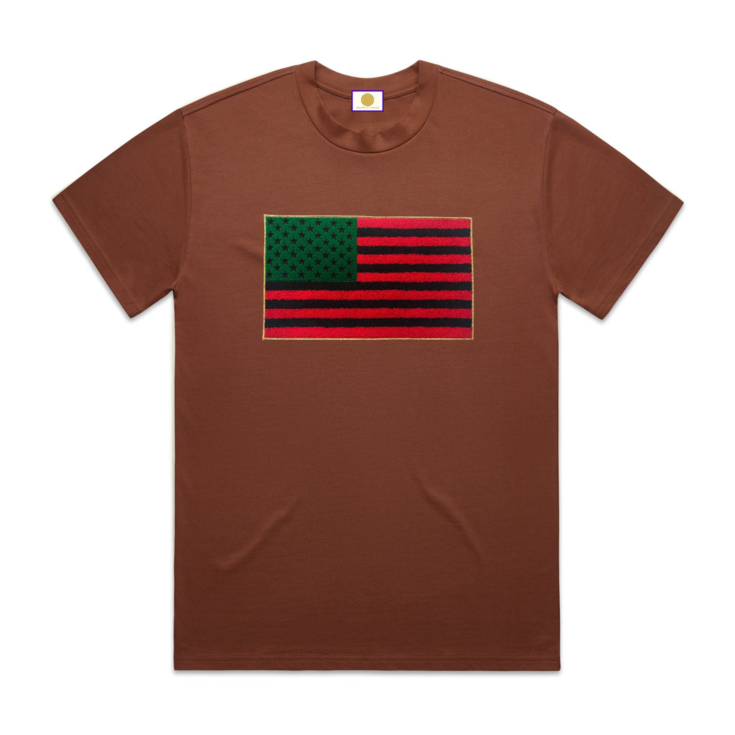 RBG FLAG TEE (RUST)